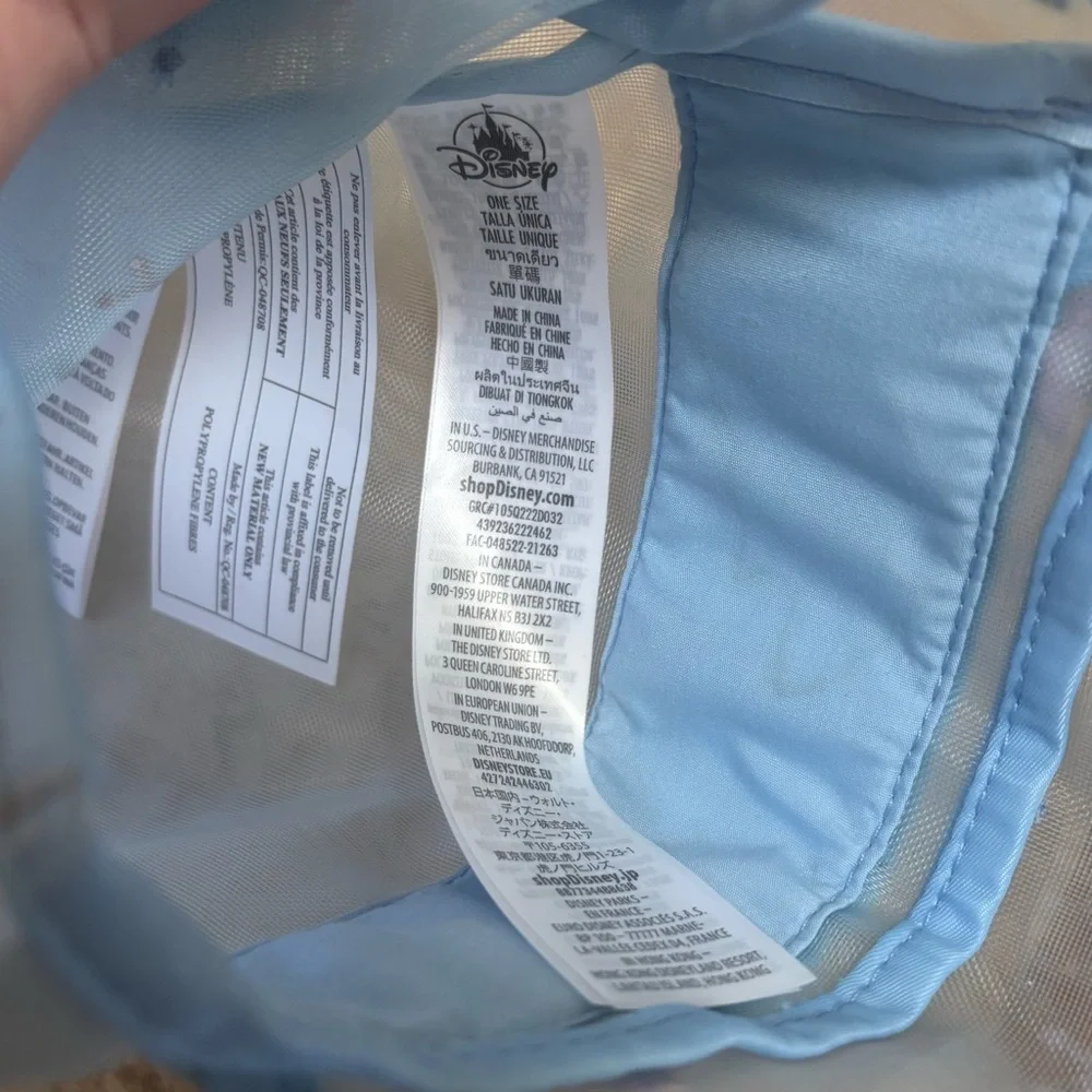 Disney Frozen 2 Sheer Mesh Kids Swim/Beach Backpack Blue Mini Bag